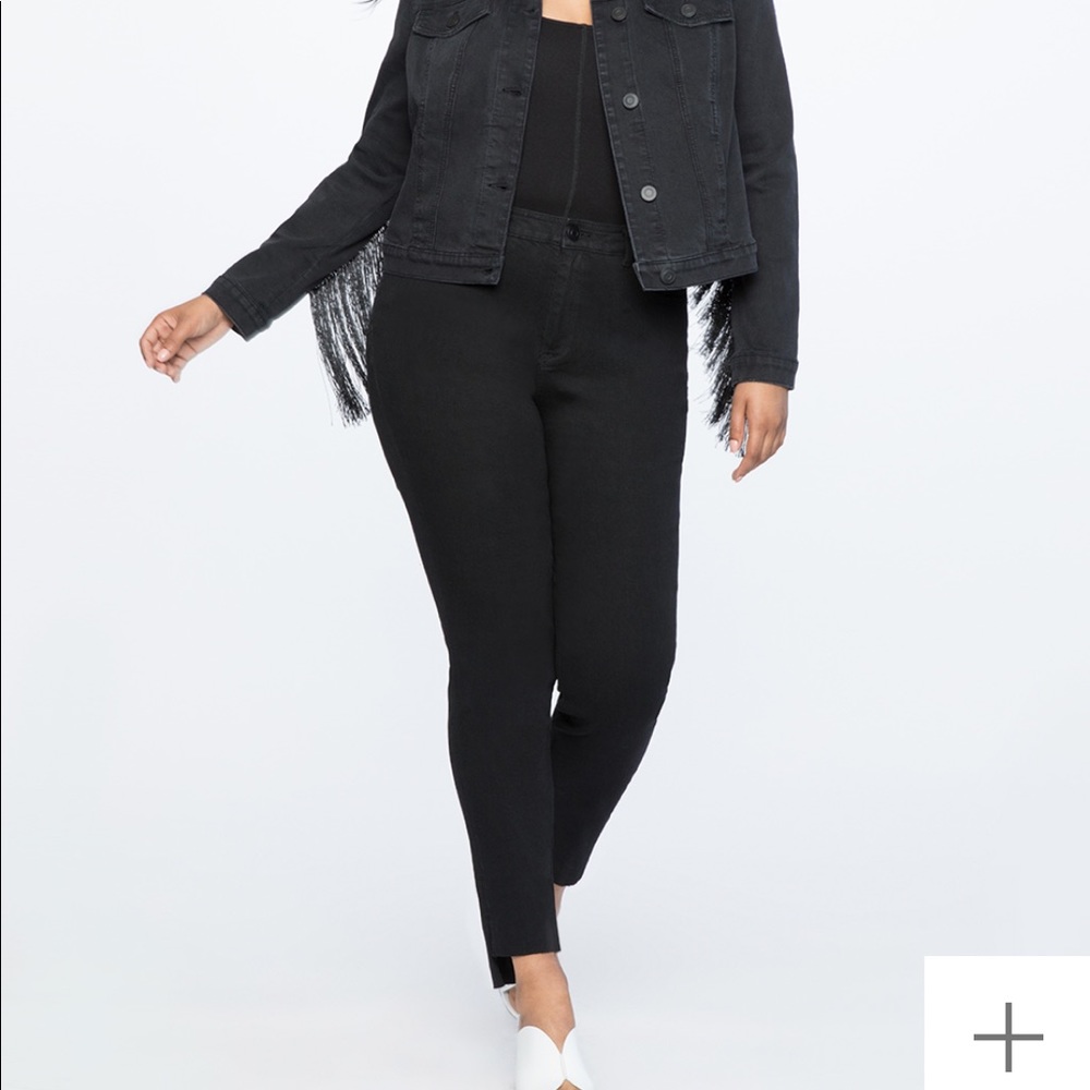 NWT Plus Size 20 Eloquii Peach Lift Step Hem Jeans